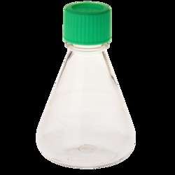CELLTREAT Scientific Products 250mL Erlenmeyer Flask, Vent Cap, Plain Bottom,