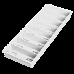 CELLTREAT Scientific Products Slide Tray, 8 Place, White, 6 per box