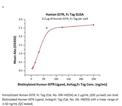 ACROBiosystems Recombinant Protein;Human GITR / TNFRSF18 Protein, Fc Tag;HEK293;1MG;GIR,AITR,GITR,TNFRSF18,CD357,