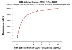 ACROBiosystems FITC-Labeled Human CD30 / TNFRSF8 Protein, Fc Tag, Quantity: