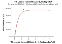 ACROBiosystems FITC-Labeled Human CEACAM-5 / CD66e Protein, His Tag (MALS