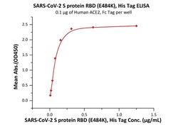 ACROBiosystems SARS-CoV-2 (COVID-19) S protein RBD (E484K), His Tag (MALS verified) | Buy Online | ACROBiosystems | Fisher Scientific