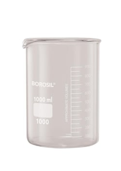 Foxx Life Sciences Borosil Beakers, Griffin Low Form with Spout, 25mL 60/CS,