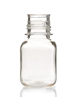 Foxx Life Sciences EZBio 125mL PETG Media Bottles, Non-Sterile, Square Storage Bottles with 38-430mm Neck, Without Caps, 24/PK