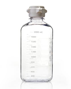 Foxx Life Sciences EZBio 2L (2,000mL) PETG Media Bottles, Sterile, Square