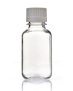 Foxx Life Sciences EZBio 250mL PC Media Bottles, Sterile, Autoclavable Square Storage Bottles with 38-430mm White Closed VersaCap Closures, 24/PK