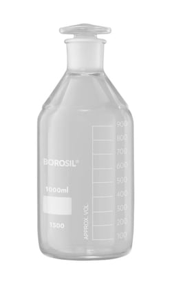 Foxx Life Sciences Borosil Reagent Bottles with Ground Glass Stopper and
