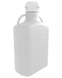 Foxx Life Sciences EZgrip 10L (2.5 Gal) HDPE Carboy with 83B VersaCap Closure,