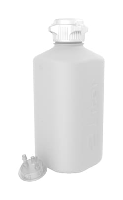 Foxx Life Sciences Heavy Duty HDPE Vacuum Bottle, 2L, with 53mm (53B) Tangle