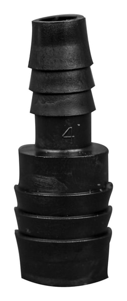 Foxx Life Sciences&nbsp;Polyethylene Barbed Union Tube Fittings, Reducing Connector, 5/8 Inch x 3/8 Inch, 10/PK