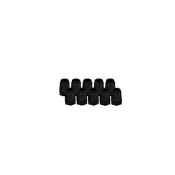 Foxx Life Sciences EZwaste HPLC Solvent Waste System, Replacement Fittings, Plugs for Hose Barb Ports, Black Plug, 1/8 Inch MNPT Thread, 10/PK