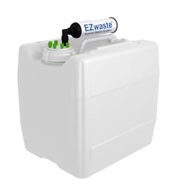 Foxx Life Sciences EZwaste HPLC Solvent Waste System, 13.5L (3.5 Gal) UN/DOT-Rated Disposable Container, 70mm VersaCap w/ Six (6x) Ports for 1/16 Inch O.D. Tubing