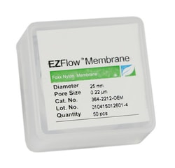 Foxx Life Sciences EZFlow Nylon Hydrophilic Membrane Filters, 0.22um, 25mm Diameter Filter Discs, 50/PK