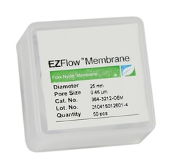 Foxx Life Sciences EZFlow Nylon Hydrophilic Membrane Filters, 0.45um, 25mm Diameter Filter Discs, 50/PK