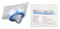 Foxx Life Sciences EZFlow Sterile Hydrophilic PVDF Syringe Filters, 0.45um