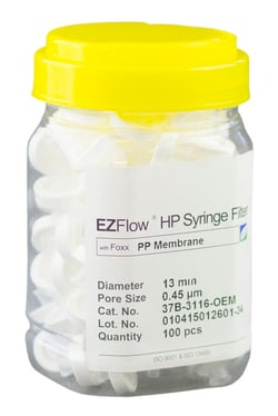 Foxx Life Sciences EZFlow Non-Sterile Polypropylene (PP) Syringe Filters,