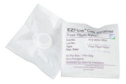 Foxx Life Sciences Sterile Cell Strainers, 70um, White