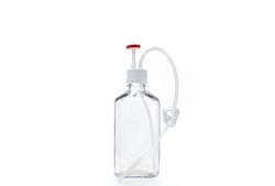 Foxx Life Sciences EZBio MTO Single Use (SUT) Bottle Assembly, 1000mL (1L) Sterilized PETG Bottle for Aseptic Sampling and Sterile Storage, 38-430, EZBio Tubing, Vented w/ Diptube, Luer, 10/CS