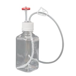 Foxx Life Sciences&nbsp;EZBio Single Use Media Bottle Assembly, 500mL Sterilized Polycarbonate (PC) Bottles for Aseptic Sampling and Sterile Storage, 38-430 VersaCap with Vent and Dip Tube, 10/CS