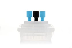 Foxx Life Sciences&nbsp;HPLC Solvent Reservoir ChromCap&trade; 100 Assembly, 38-430, Class VI PTFE Adapter w Vent Hole, 3 Port for 3.2mm(1/8