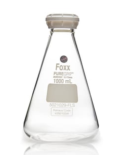 Foxx Life Sciences PUREGRIP Reusable Glass Erlenmeyer Flasks with GL45