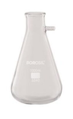 Foxx Life Sciences Borosil® Bolt Neck Filtration Flasks with Tubulation, 500mL, 20/CS