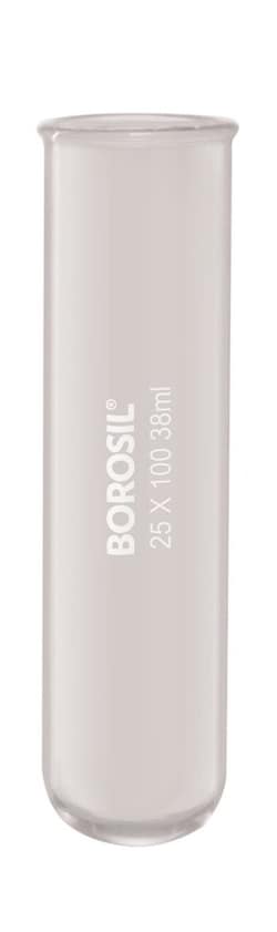 Foxx Life Sciences Borosil Reusable Heavy Duty Test Tubes with Beaded Rim,