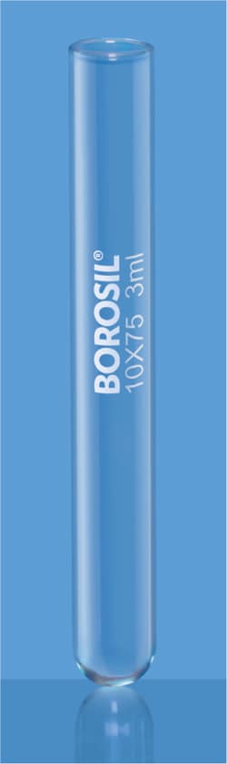Foxx Life Sciences Borosil Reusable Heavy Duty Test Tubes with Plain End,
