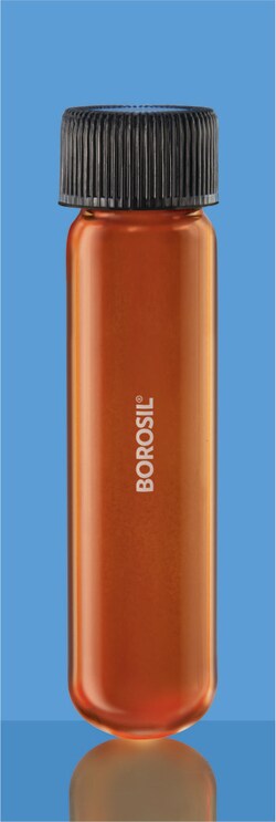 Foxx Life Sciences Borosil Reusable Heavy Duty Amber Light-Blocking Culture