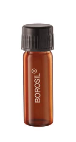 Foxx Life Sciences Borosil® Reusable Heavy Duty Amber Light-Blocking Culture Tubes with PTFE Lined PP Screw Caps and Flat Bottoms, 5mL (16 X 50 ml), 100/CS