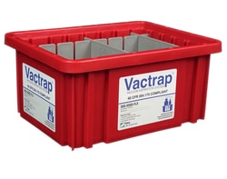 Foxx Life Sciences Vactrap™ Secondary Container Spill Basin, Safety Tray with Dividers, for use with Vactrap™ Vacuum Trap System or for General Lab Safety, Waste Storage, and Spill Containment