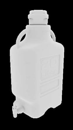 Foxx Life Sciences EZgrip 20L (5 Gal) Polypropylene (PP) Carboy with Leakproof