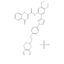 Medchemexpress LLC&nbsp;Encequidar mesylate | 849675-87-2 | MFCD25976626 | 99.8% | 784.8 g/mol | C39H40N6O10S | 5 MG