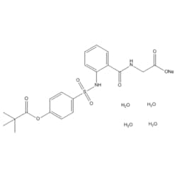 Medchemexpress LLC HY-17443B 100mg Medchemexpress, Sivelestat (sodium tetrahydrate) EI546 sodium tetrahydrate;LY544349 sodium tetrahydrate;ONO5046 sodium tetrahydrate CAS:201677-61-4 Purity:98%