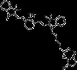 Apexbio Technology LLC Cy7 NHS ester (non-sulfonated), 5mg. Cas: 1432019-64-1