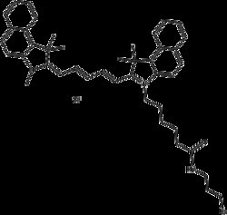 Apexbio Technology LLC Cy5.5 azide (non-sulfonated), 5mg. Cas: MFCD: NA.