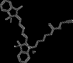 Apexbio Technology LLC Cy5 alkyne (non-sulfonated), 25mg. Cas: MFCD: NA.