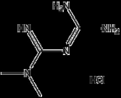 Apexbio Technology LLC Metformin HCl, 50g. Cas: 1115-70-4 MFCD: MFCD00012582. Anti-diabetic drug
