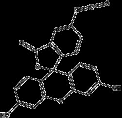 Apexbio Technology LLC&nbsp;FITC, Fluorescein isothiocyanate, 100mg. Cas: 3326-32-7 MFCD: MFCD00005063. derivative of fluorescein used in wide-ranging applications including flow cytometry
