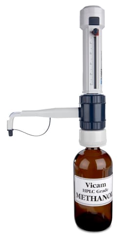 Vicam 500 mL Bottle Dispenser-Methanol (0-3 mL range), Quantity: Each of
