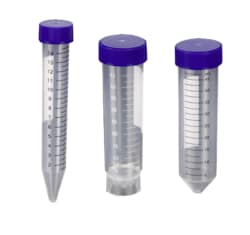 Alkali Scientific 15mL Centrifuge Tubes, Conical, Foam Rack, Sterile, w/