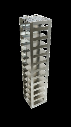 CRYSTAL TECHNOLOGY AND INDUSTRIES FREEZER RACK,12 BOX CAPACITY, Quantity: