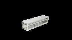 CRYSTAL TECHNOLOGY AND INDUSTRIES&nbsp;Upright Stainless Steel Freezer Rack, (1) Drawer, Holds (80) 15ml Centrifuge Tubes, Rack Dimensions 22 3/16L x 4 15/16H x 5 1/2W