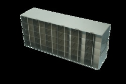 CRYSTAL TECHNOLOGY AND INDUSTRIES Upright Freezer Rack, Holds (30) 50-Cell Hinged Top Boxes,  Rack Dims 21 7/16L x 12 5/8H x 5 7/8W