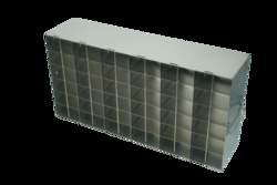 CRYSTAL TECHNOLOGY AND INDUSTRIES&nbsp;Upright Side Access Freezer Rack, Holds (36) 96 Well PCR Boxes,Rack Dims 22 1/2L x 9 1/8H x5 1/2W