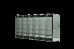 CRYSTAL TECHNOLOGY AND INDUSTRIES Upright Side Access Freezer Rack, Holds (30) 96-Well Microtube Boxes,Rack Dims  22 1/2L x 11 3/16H x 5 1/2W