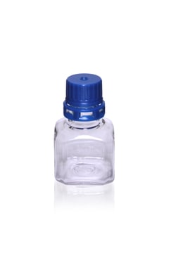 Triforest Enterprises 30ML sterile PETG square media bottle with tamper