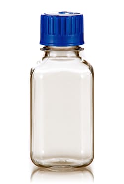 Triforest Enterprises 250ML sterile PETG square media bottle with standard
