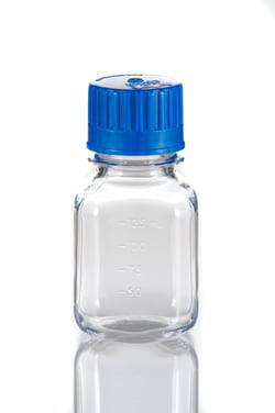 Triforest Enterprises 125ML autoclaveable polycarbonate square media bottle,