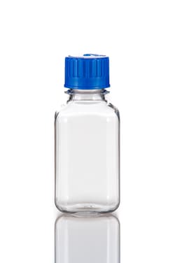 Triforest Enterprises 250ML autoclaveable polycarbonate square media bottle,
